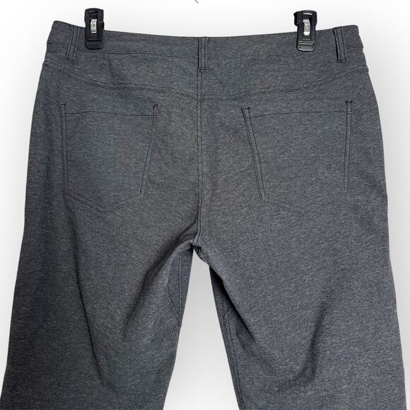Lululemon ABC Pant Slim Tech Canvas 34" MENS 36 x 28 Heathered Black Jean - Picture 7 of 13